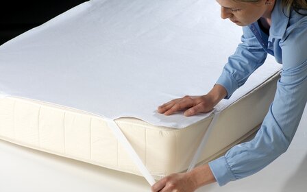 Waterdichte matrasbeschermer incontinentie &ndash; ademend &ndash; antibacterieel
